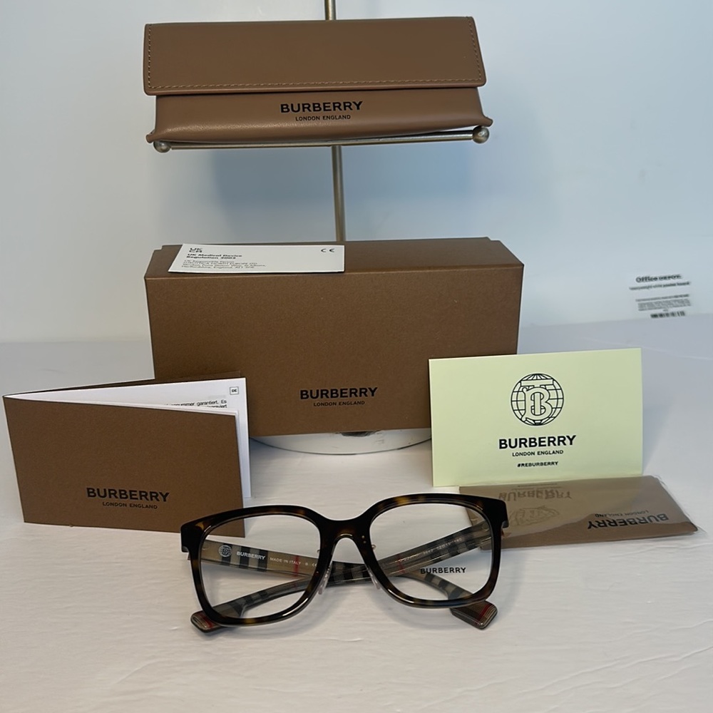 BURBERRY BE2347 EVELYN square Oversized Eyeglasses - Picture 11 of 14